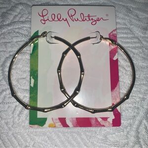 NWT Lilly Pulitzer Twilight Hoop Earrings